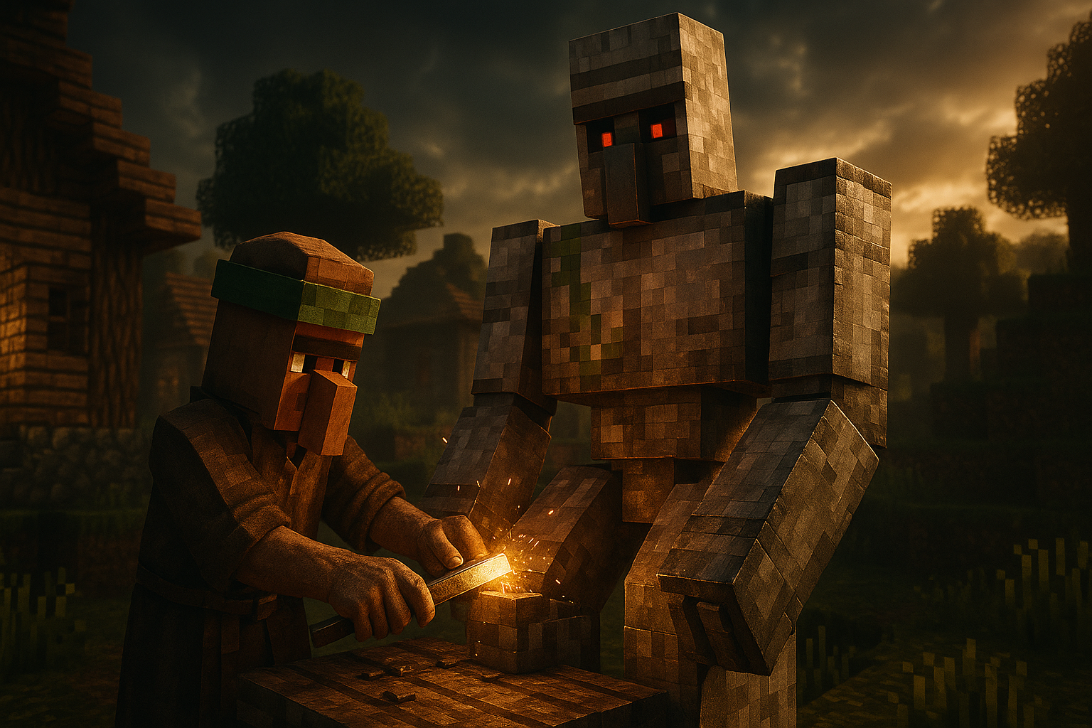 A blacksmith villager's success story